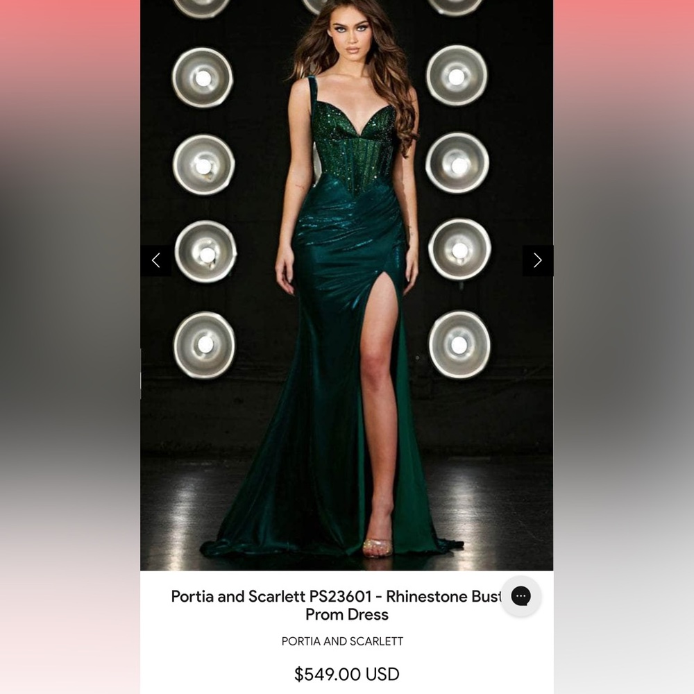 Portia & Scarlett Green Gown BEST OFFER